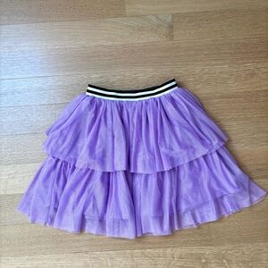 Tea Collection Purple Layered Skirt
